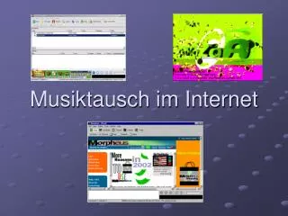 musiktausch im internet