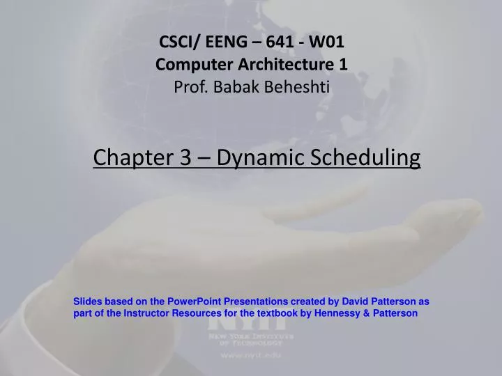 chapter 3 dynamic scheduling