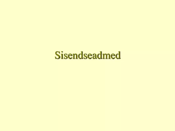 sisendseadmed