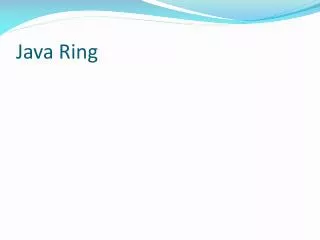 Java Ring