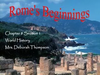 Rome's Beginnings