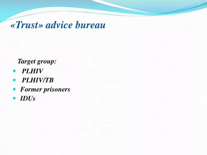 trust advice bureau