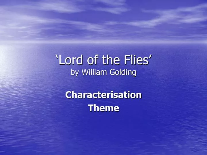 lord of the flies by william golding