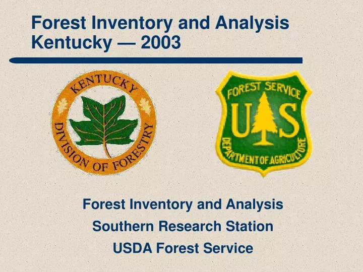 forest inventory and analysis kentucky 2003