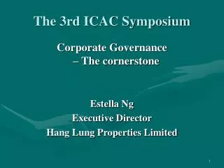 The 3rd ICAC Symposium