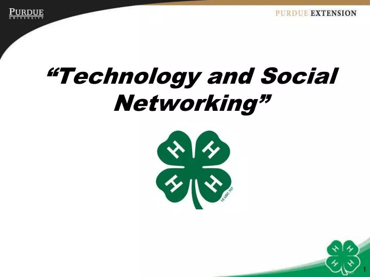 technology and social networking