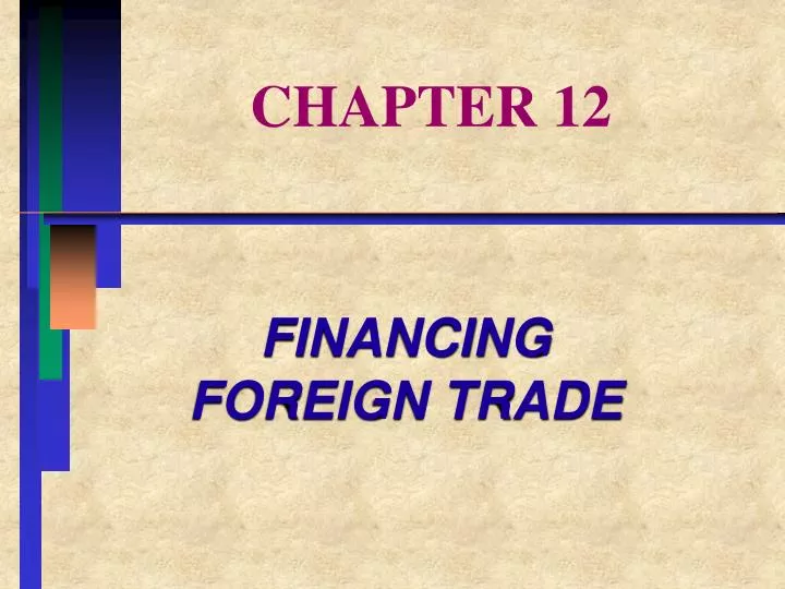 financing foreign trade