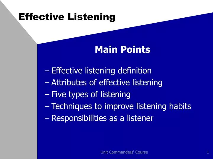 effective listening