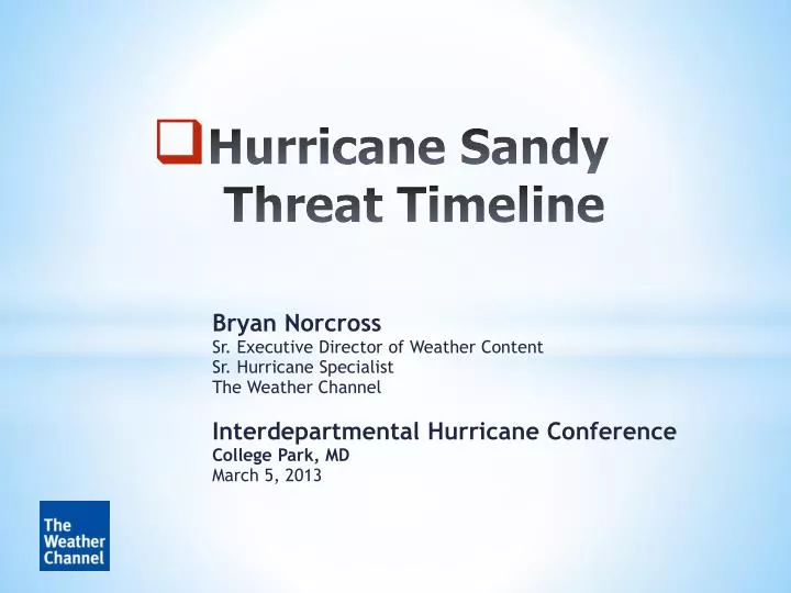 hurricane sandy threat timeline