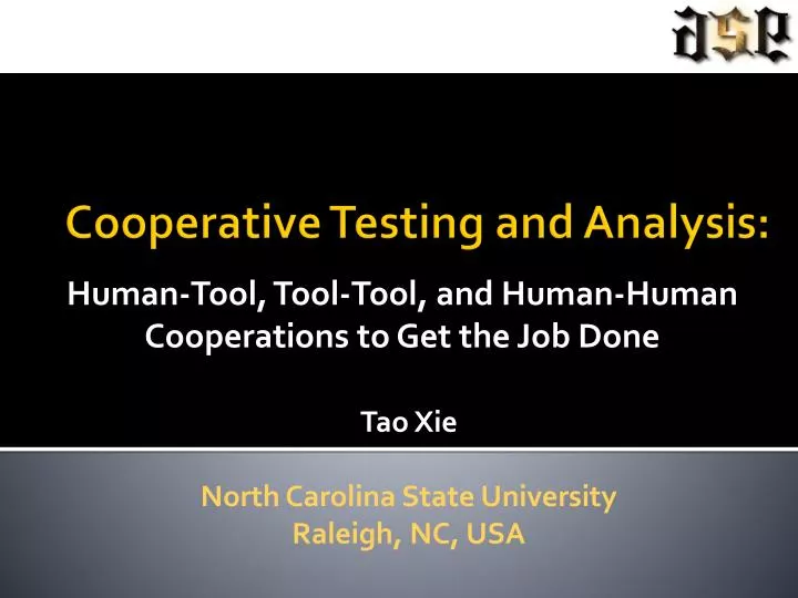human tool tool tool and human human cooperations to get the job done