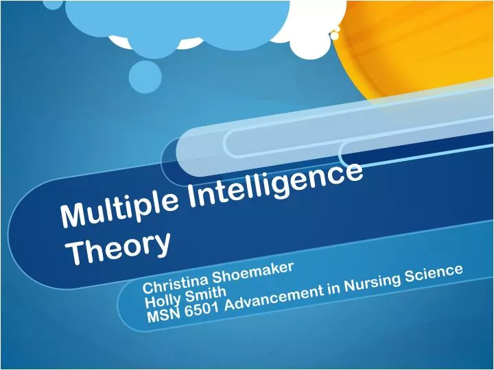 multiple intelligence theory