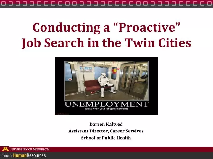 conducting a proactive job search in the twin cities