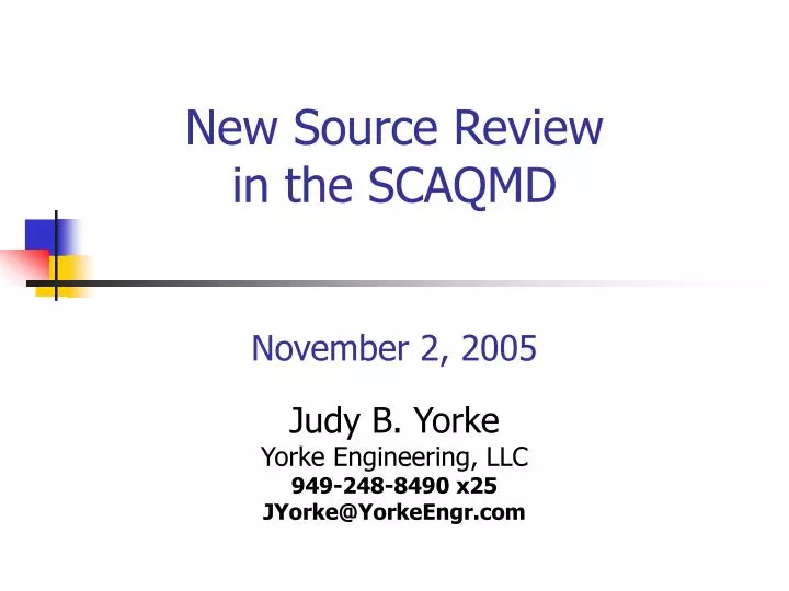 new source review in the scaqmd