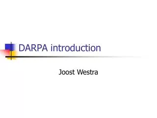 DARPA introduction