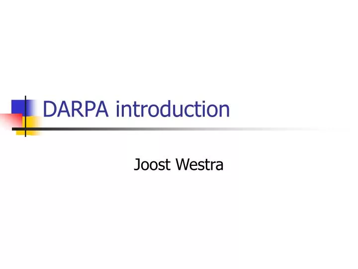 darpa introduction