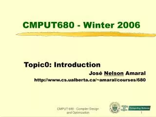 CMPUT680 - Winter 2006