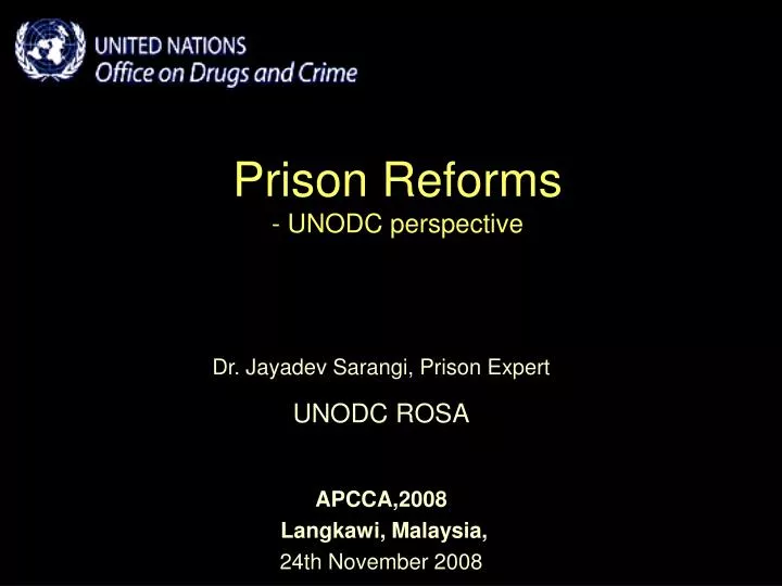prison reforms unodc perspective