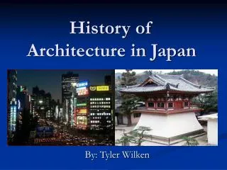 History of Architecture in Japan