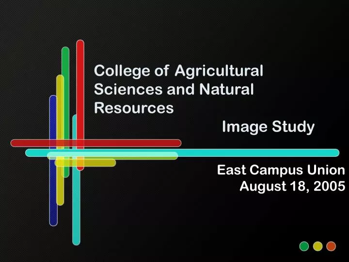 college of agricultural sciences and natural resources image study