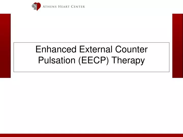 enhanced external counter pulsation eecp therapy