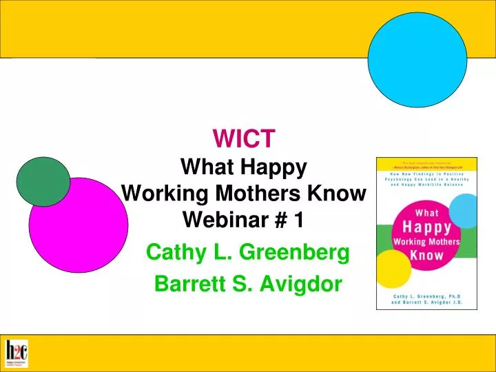 wict what happy working mothers know webinar 1