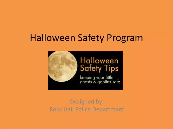 halloween safety program