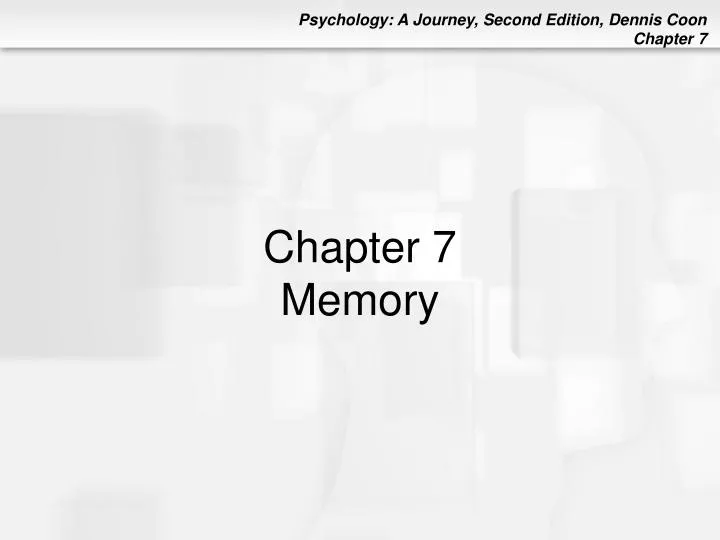 chapter 7 memory