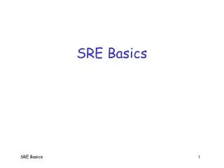 SRE Basics