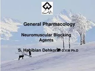 General Pharmacology