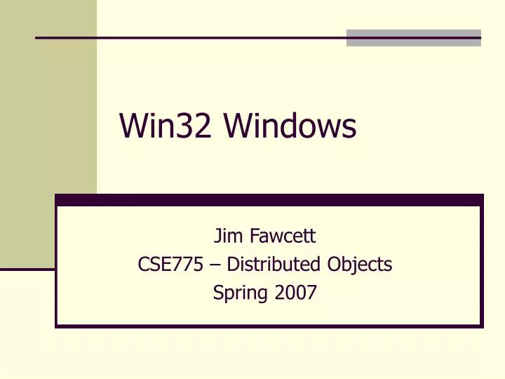 win32 windows