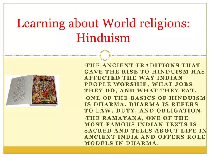 learning about world religions hinduism