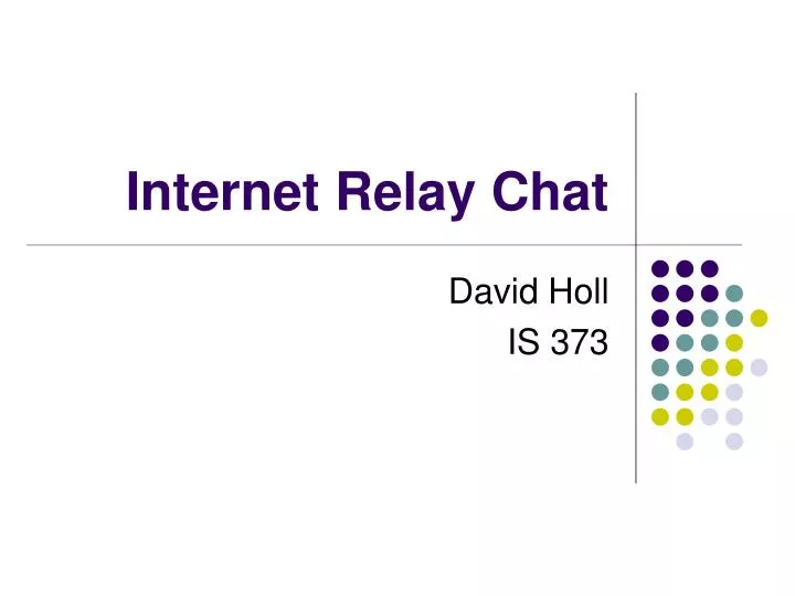 internet relay chat