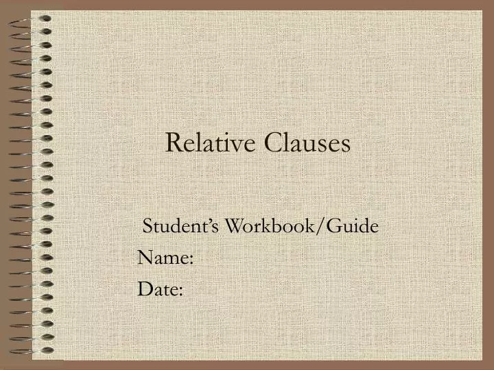 relative clauses