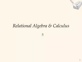 relational algebra calculus