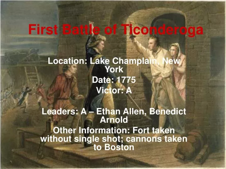 first battle of ticonderoga