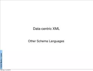 Data-centric XML
