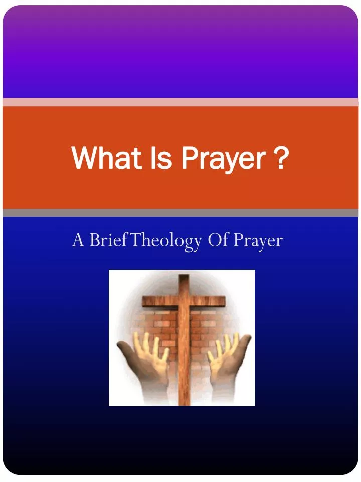 what is prayer