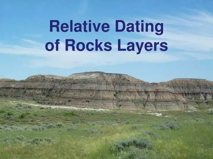 relative dating of rocks layers