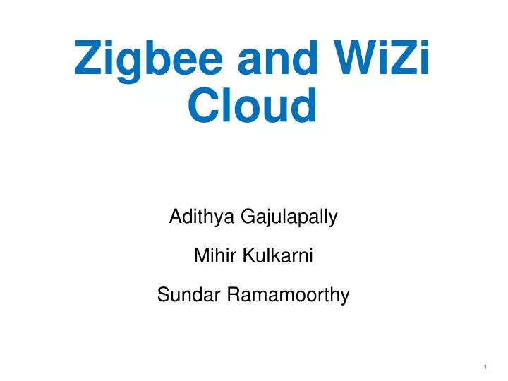 zigbee and wizi cloud