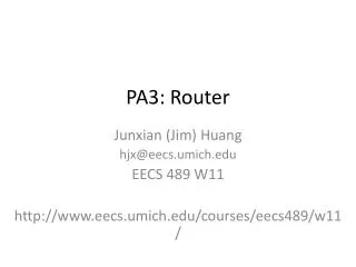 pa3 router