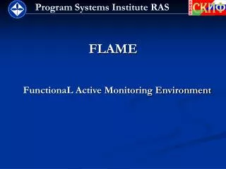 FLAME FunctionaL Active Monitoring Environment