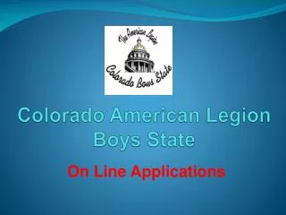Colorado American Legion Boys State