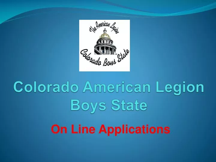 colorado american legion boys state