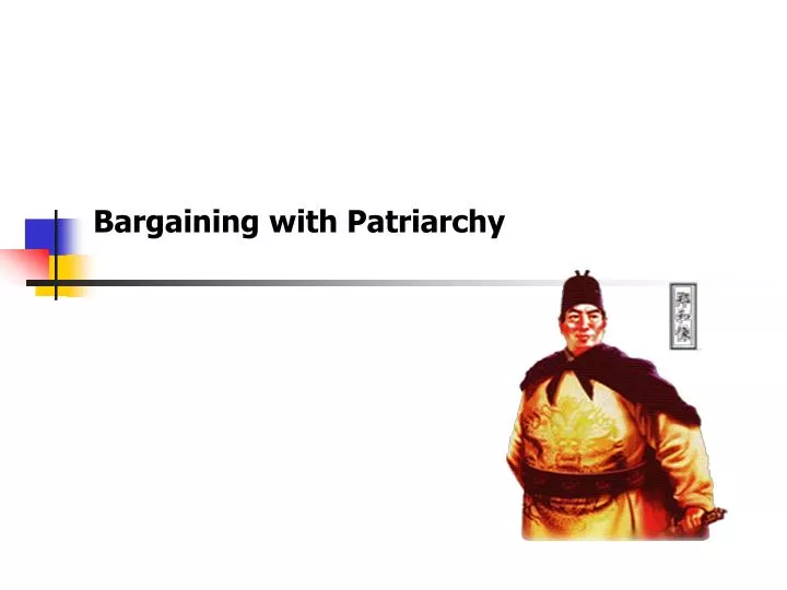 bargaining with patriarchy