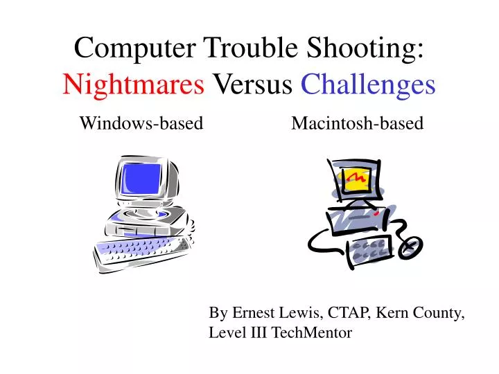 computer trouble shooting nightmares versus challenges