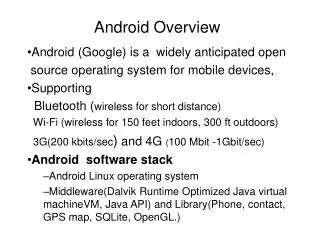 Android Overview