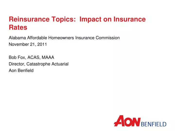reinsurance topics impact on insurance rates