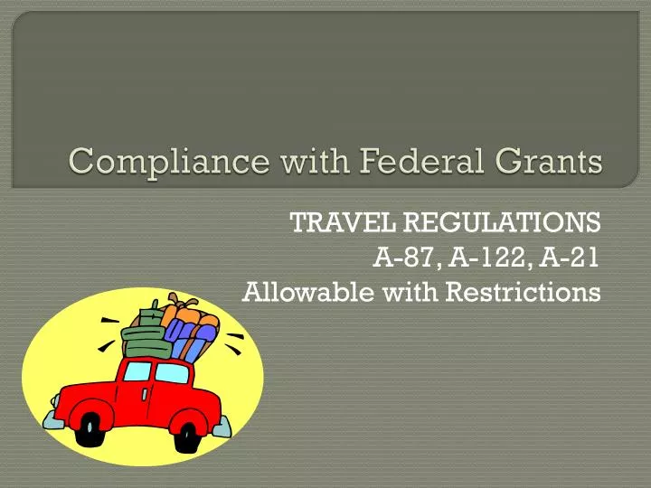 compliance with federal grants