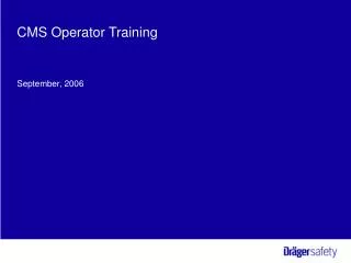 CMS Operator Training