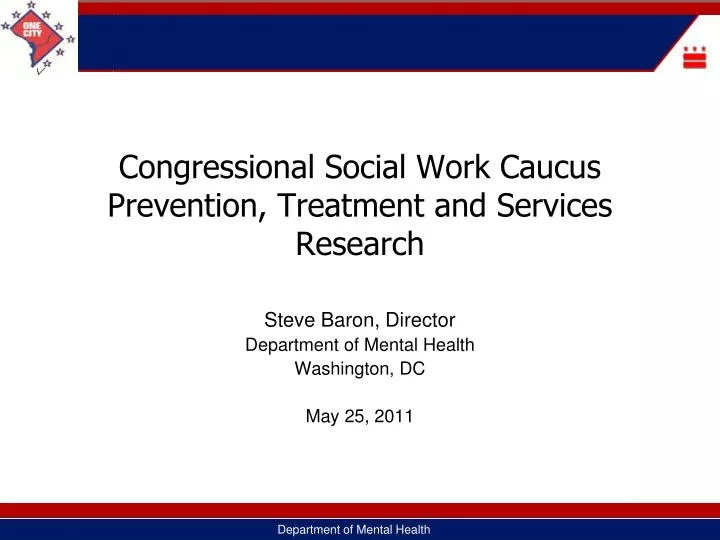 congressional social work caucus prevention treatment and services research